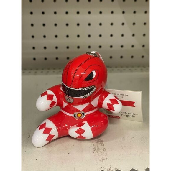 Hallmark Power Rangers Red Ranger (Jason) Decoupage Christmas Ornament - Picture 1 of 3
